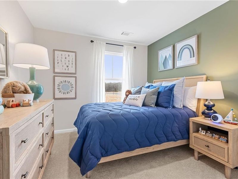 Furnished interior view inside a new home in The Bluffs, Canton (Image 14).