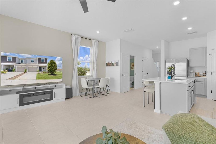 Furnished interior view inside a new home in Waterstone, Groveland (Image 38).