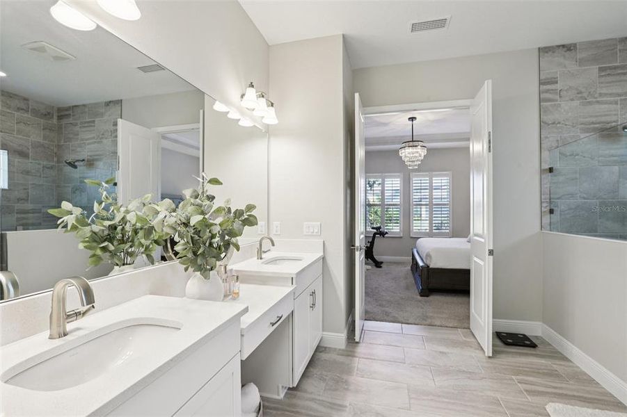 Furnished interior view inside a new home in , San Antonio (Image 54).