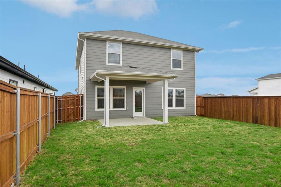Exterior details and patio area of a home in Lakehaven - Spring Series, Farmersville (Image 4).