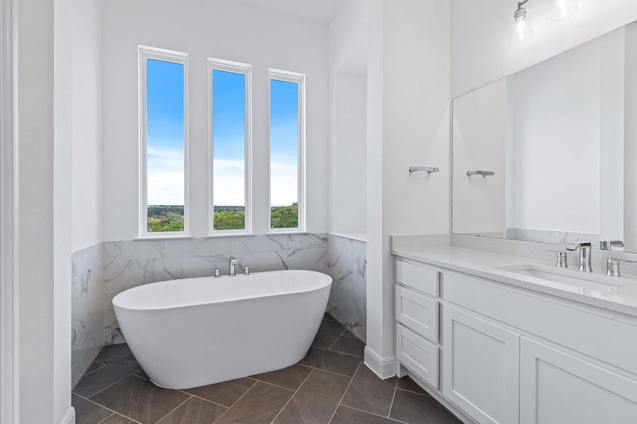 Furnished interior view inside a new home in Lariat - 80', Liberty Hill (Image 8). Furnished interior view inside a new home in Lariat - 80', Liberty Hill (Image 8).