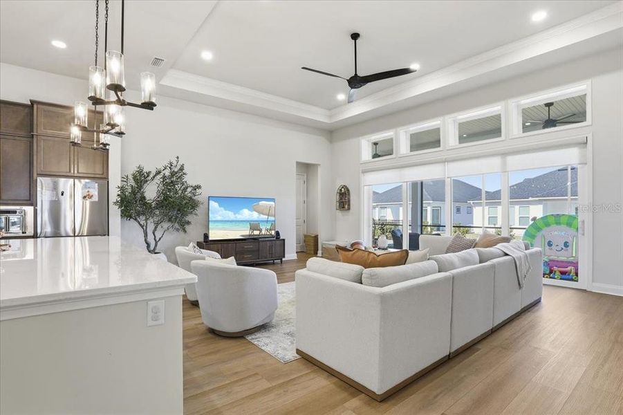 Furnished interior view inside a new home in Oakmont, Gainesville (Image 4). Furnished interior view inside a new home in Oakmont, Gainesville (Image 4).