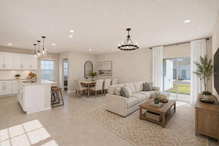 Furnished interior view inside a new home in EverBe, Orlando (Image 16). Furnished interior view inside a new home in EverBe, Orlando (Image 16).