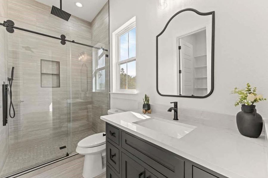 Furnished interior view inside a new home in , Conroe (Image 15).