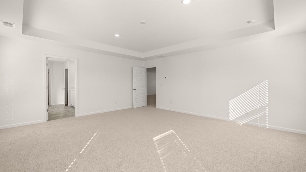 Representative unfurnished interior of a home built from the Mansfield by D.R. Horton in Brooks Station, Dacula (Image 19).