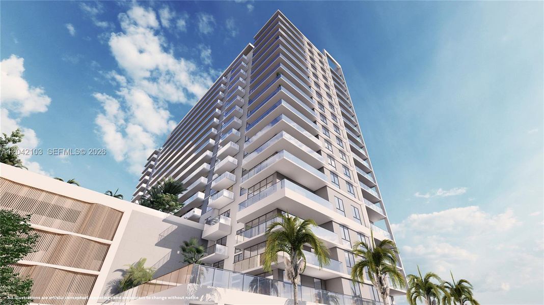 Condo located in Miami, FL showcasing its design and architecture (Image 3).