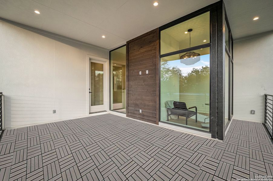 Exterior details and patio area of a home in , San Antonio (Image 32). Exterior details and patio area of a home in , San Antonio (Image 32).