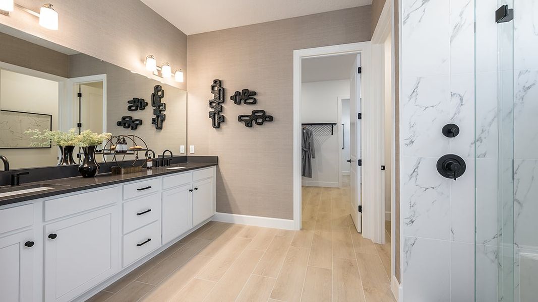 Representative furnished interior of a home built from the Pallazio II by Taylor Morrison in Center Lake Ranch Community Group Page, St. Cloud (Image 11).