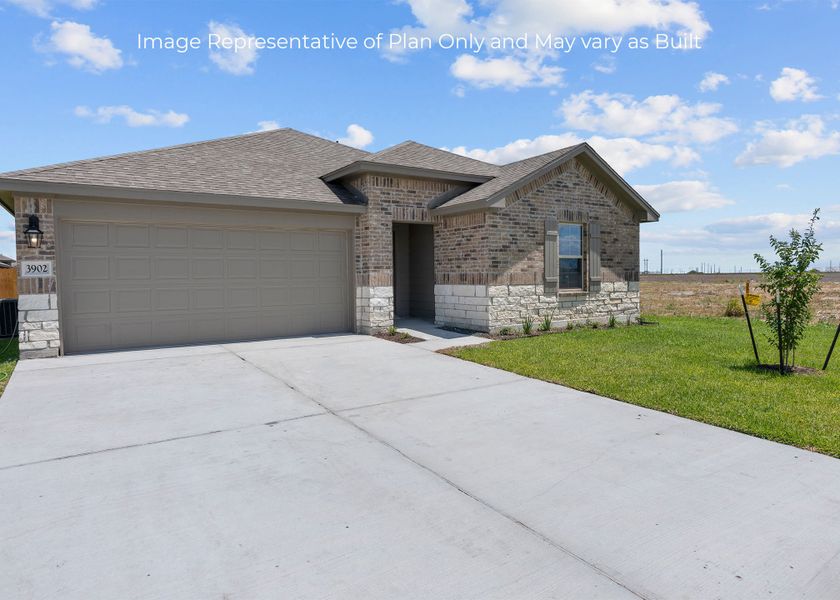 Representative exterior photo of a completed home built from the Fargo by D.R. Horton in London Towne, Corpus Christi, TX (Image 20). Representative exterior photo of a completed home built from the Fargo by D.R. Horton in London Towne, Corpus Christi, TX (Image 20).