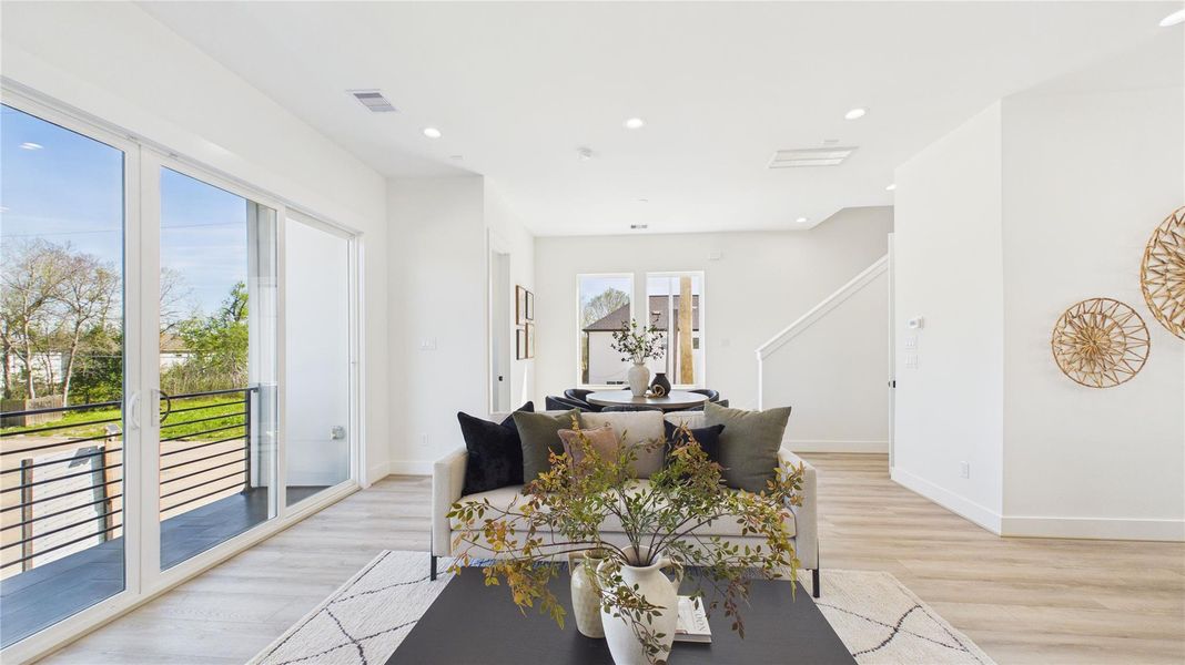 Furnished interior view inside a new home in , Houston (Image 30). Furnished interior view inside a new home in , Houston (Image 30).