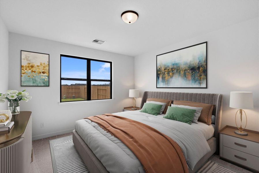 Furnished interior view inside a new home in Spring Creek Trails, Magnolia (Image 10).