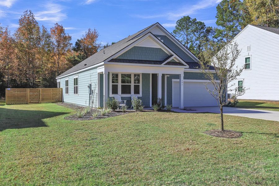 Front exterior of a new home in , Yemassee, SC, highlighting curb appeal (Image 25). Front exterior of a new home in , Yemassee, SC, highlighting curb appeal (Image 25).