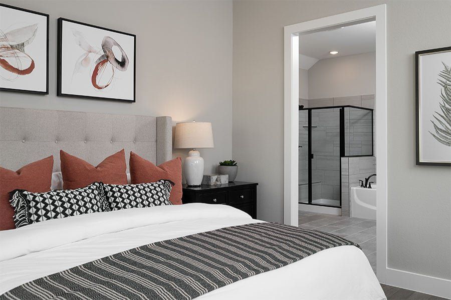 Furnished interior view inside a new home in Prairie Collection at The Meadows, Denton (Image 8).