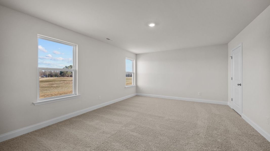 Spacious, unfurnished interior of a new home in Beaver Dam Crossing, Bailey (Image 30). Spacious, unfurnished interior of a new home in Beaver Dam Crossing, Bailey (Image 30).