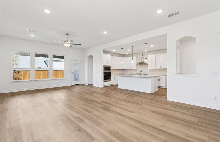 Gathering room with view of main living areas Gathering room with view of main living areas