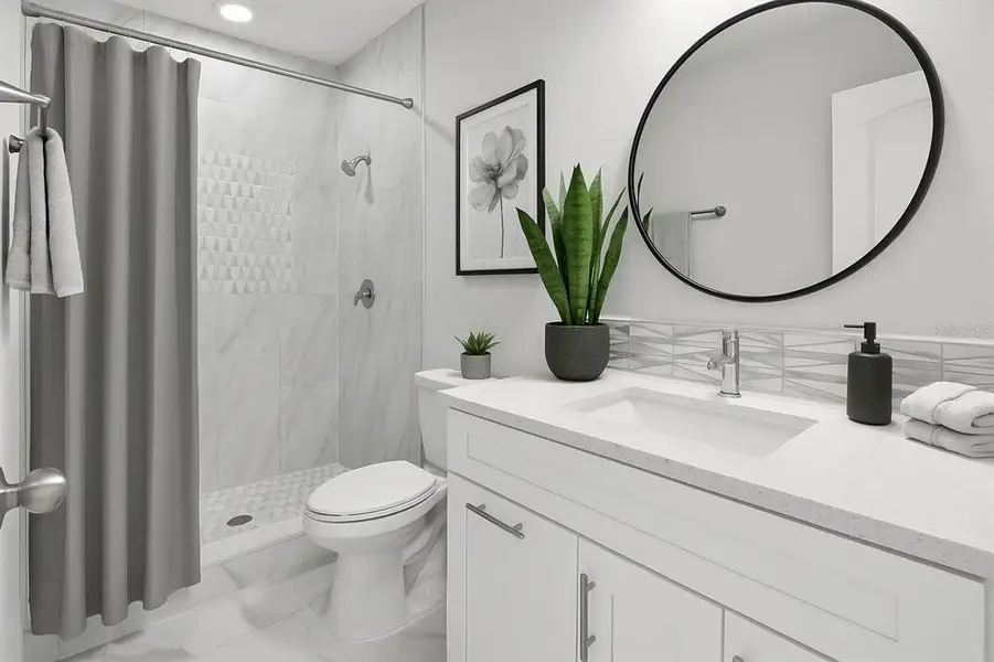 Furnished interior view inside a new home in , Kissimmee (Image 8).