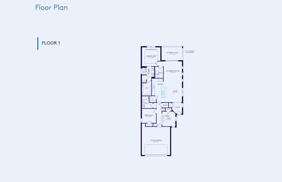 2D floor plan layout of this home in Del Webb Sunchase, Parrish, FL (Image 3). 2D floor plan layout of this home in Del Webb Sunchase, Parrish, FL (Image 3).