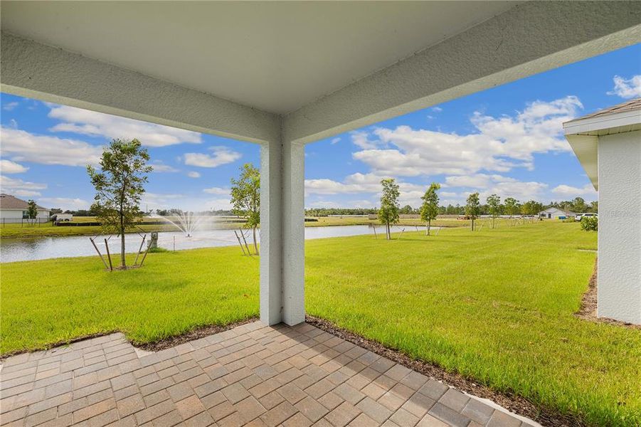 Exterior details and patio area of a home in Coral Lakes - Tradition & Express, Punta Gorda (Image 3). Exterior details and patio area of a home in Coral Lakes - Tradition & Express, Punta Gorda (Image 3).