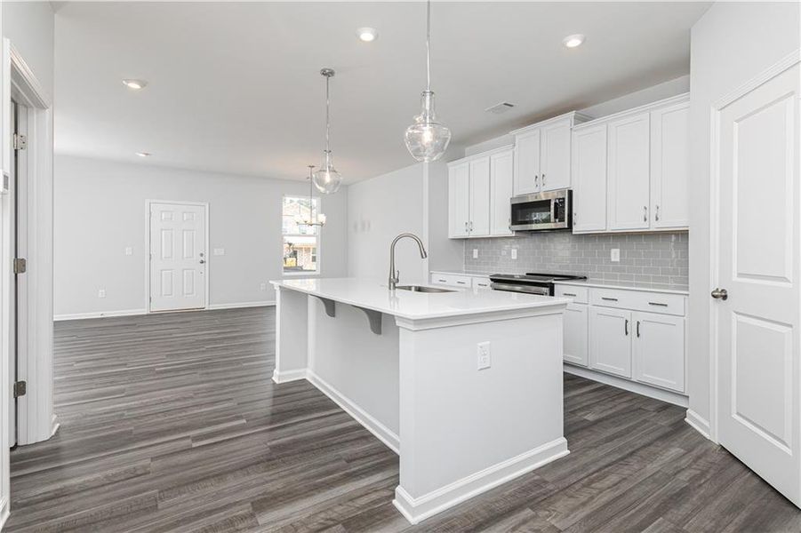 Furnished interior view inside a new home in Madison at Buice Lake, Acworth (Image 2).