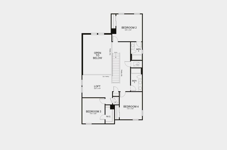 2D floor plan layout for the Anastasia by Taylor Morrison in Hillcrest, San Antonio, FL (Image 3). 2D floor plan layout for the Anastasia by Taylor Morrison in Hillcrest, San Antonio, FL (Image 3).