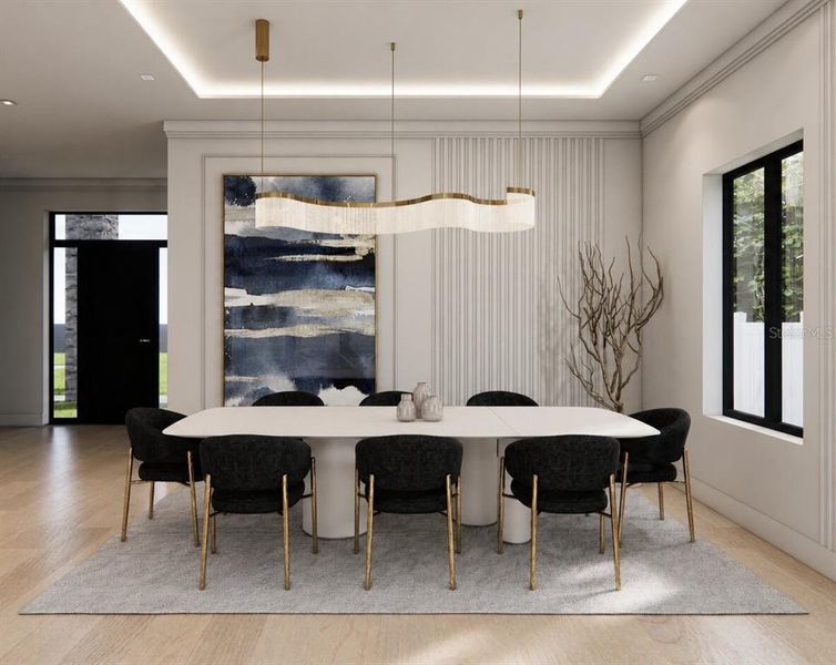 Furnished interior view inside a new home in , Orlando (Image 13).