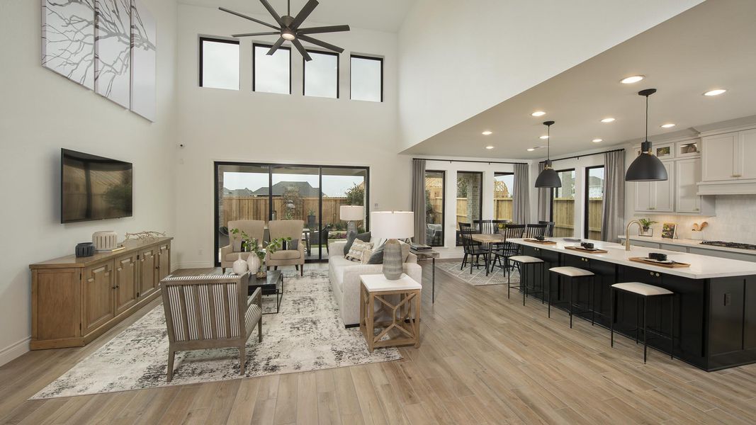 Furnished interior view inside a new home in Santa Rita Ranch - Eldorado, Liberty Hill (Image 46).