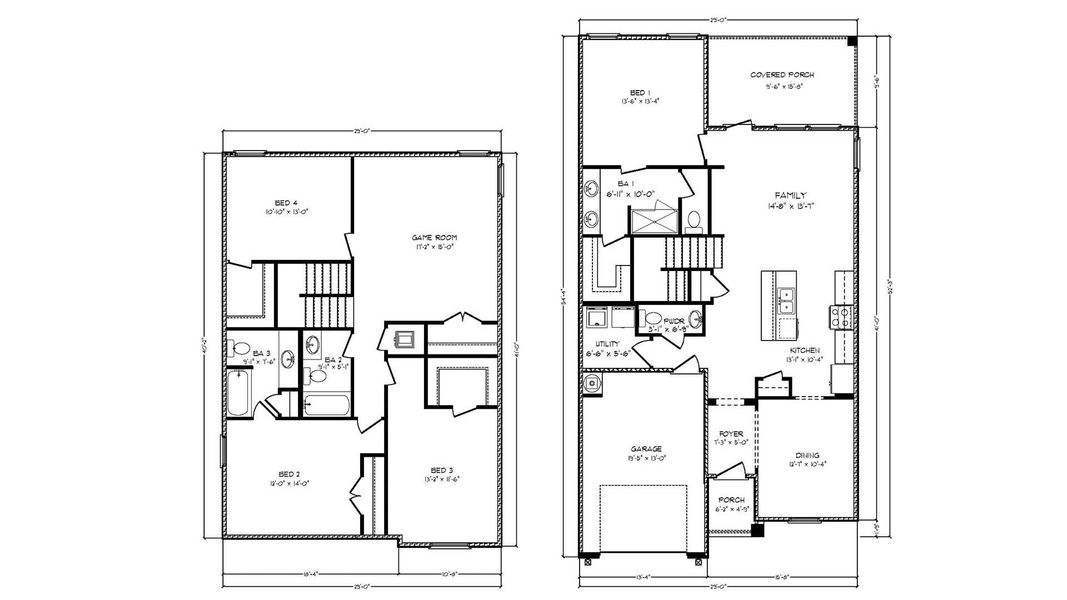 2D floor plan layout for the Alabaster by D.R. Horton in Colonial East, Panama City Beach, FL (Image 4). 2D floor plan layout for the Alabaster by D.R. Horton in Colonial East, Panama City Beach, FL (Image 4).