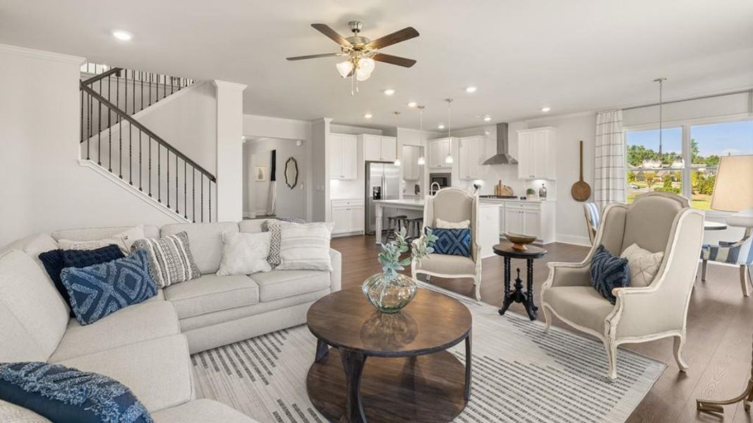 Furnished interior view inside a new home in Thalley Creek Estates, Cumming (Image 52).