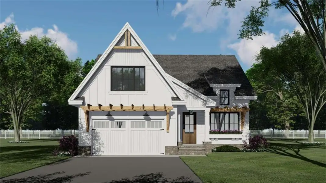 Front exterior of a new home in , Carrollton, GA, highlighting curb appeal (Image 2).