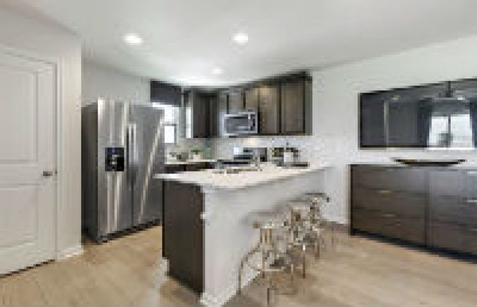 Furnished interior view inside a new home in Trace, San Marcos (Image 35).