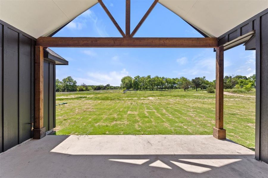 Exterior details and patio area of a home in Briar Branch Estates, Celeste (Image 28). Exterior details and patio area of a home in Briar Branch Estates, Celeste (Image 28).