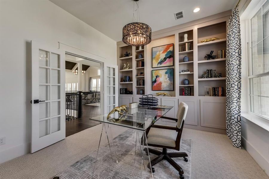 Furnished interior view inside a new home in Buffalo Ridge, Celina (Image 20). Furnished interior view inside a new home in Buffalo Ridge, Celina (Image 20).