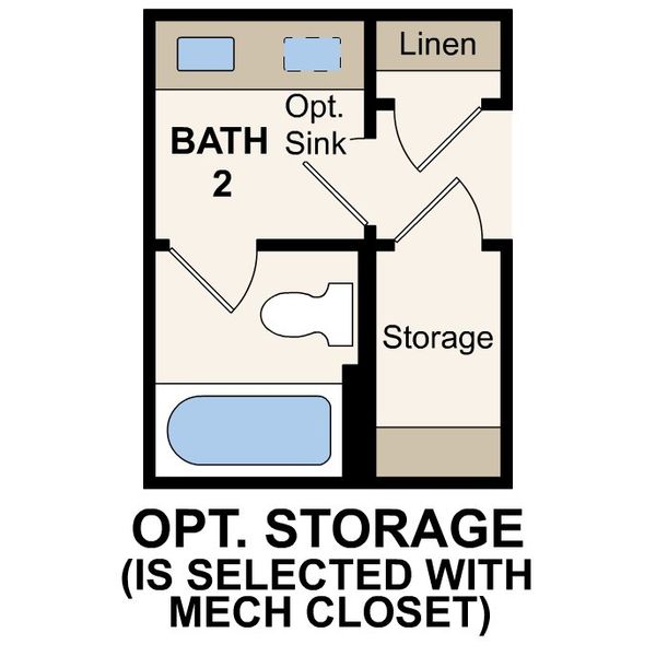 2D floor plan layout for the Greycliff by Century Communities in Overland Grove, Forney, TX (Image 6).
