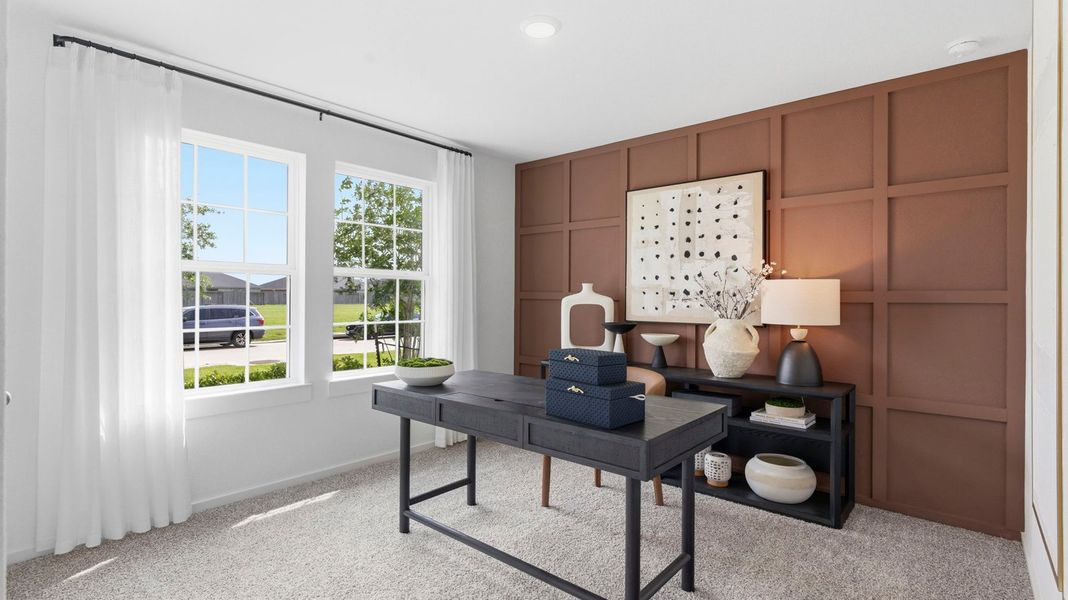 Furnished interior view inside a new home in Westland Ranch 50' Homesites, League City (Image 14).