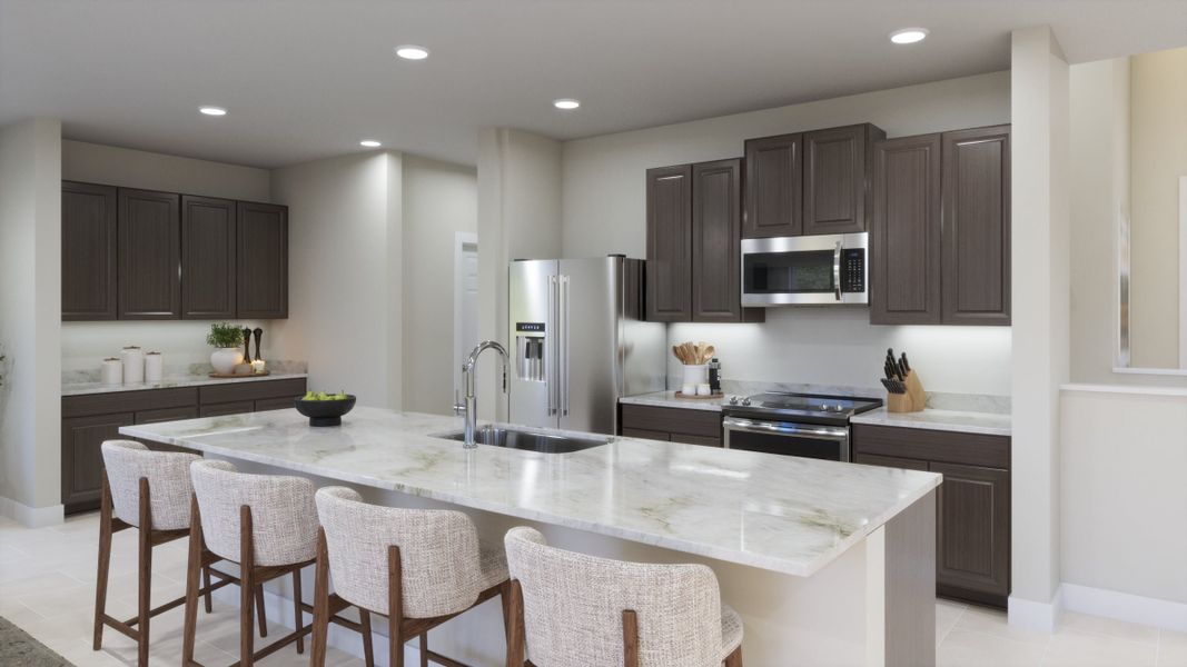 Representative furnished interior of a home built from the Driftwood by Risewell Homes in Beresford Woods, Deland (Image 4).