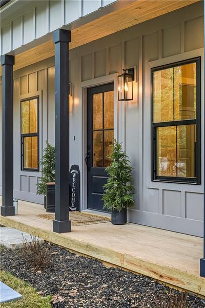 Exterior details and patio area of a home in , Ellijay (Image 29).