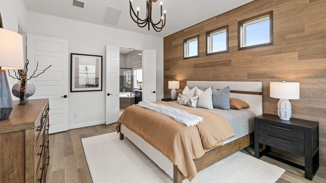 Representative furnished interior of a home built from the Magnolia by DRB Homes in Brookewater, Rosenberg (Image 12).