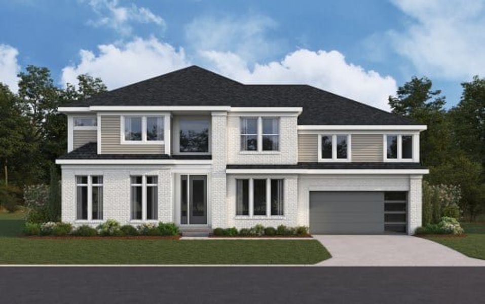 Representative exterior photo of a completed home built from the Paxton by Fischer Homes in Woodberry, Canton, GA (Image 8).