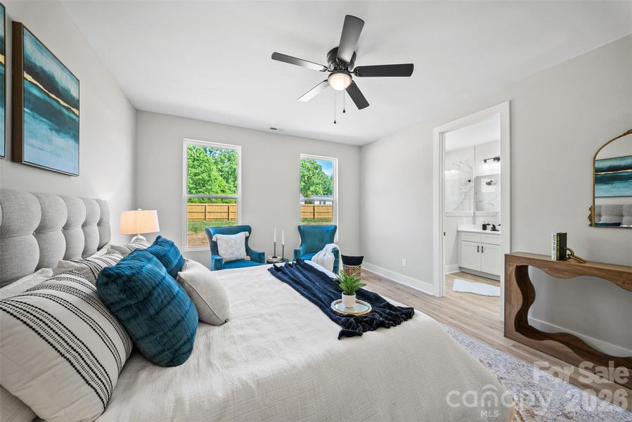 Furnished interior view inside a new home in , Concord (Image 10).