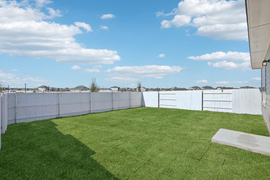 Private Backyard of Home