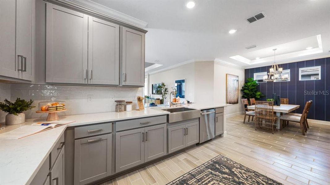 Furnished interior view inside a new home in Esplanade at Wiregrass Ranch, Wesley Chapel (Image 26).