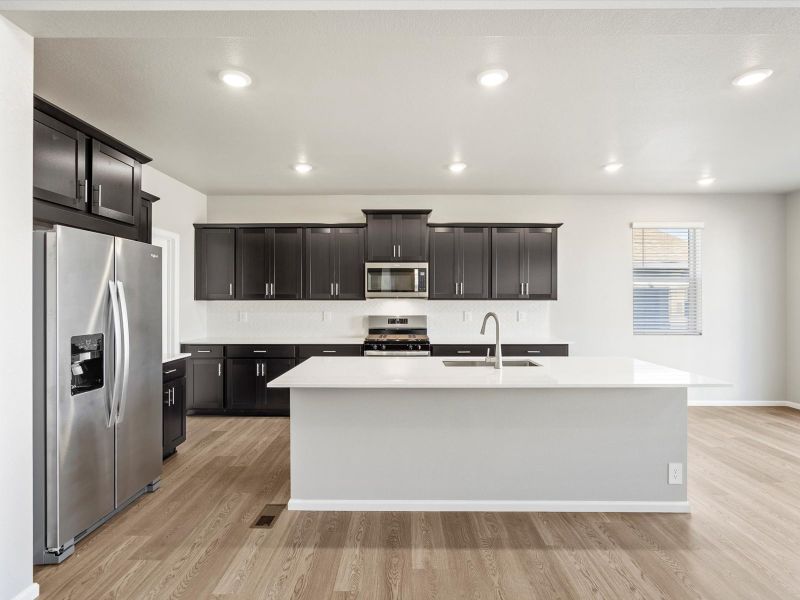 Furnished interior view inside a new home in Poudre Heights: The Alpine Collection, Windsor (Image 4). Furnished interior view inside a new home in Poudre Heights: The Alpine Collection, Windsor (Image 4).