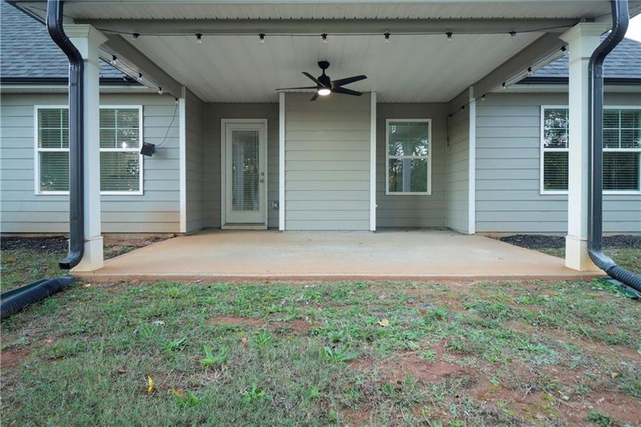 Exterior details and patio area of a home in , Winder (Image 3). Exterior details and patio area of a home in , Winder (Image 3).