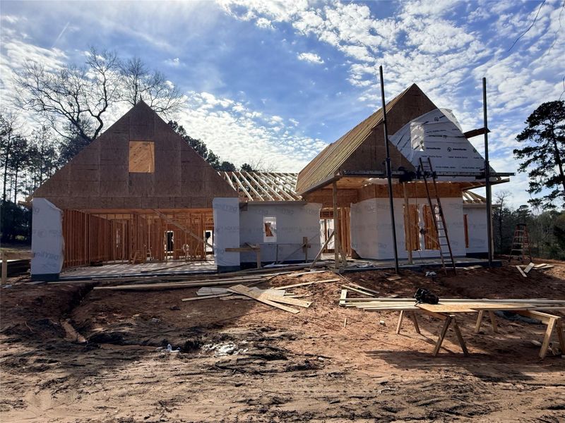 In-progress construction of a new home in , Plantersville, TX (Image 10).
