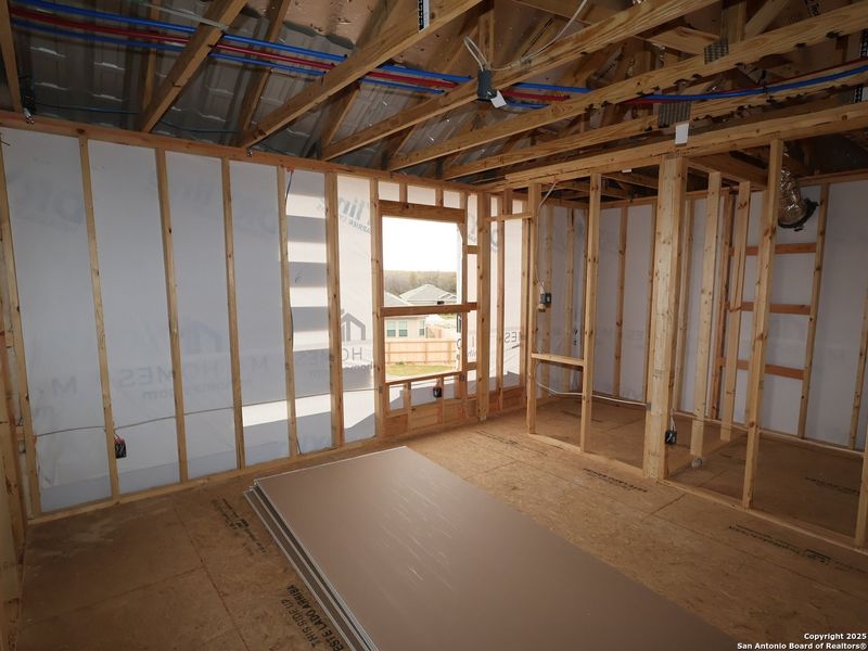 In-progress construction of a new home in Cinco Lakes, San Antonio, TX (Image 17).