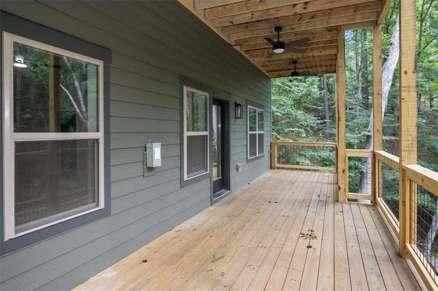 Exterior details and patio area of a home in , Ellijay (Image 3).