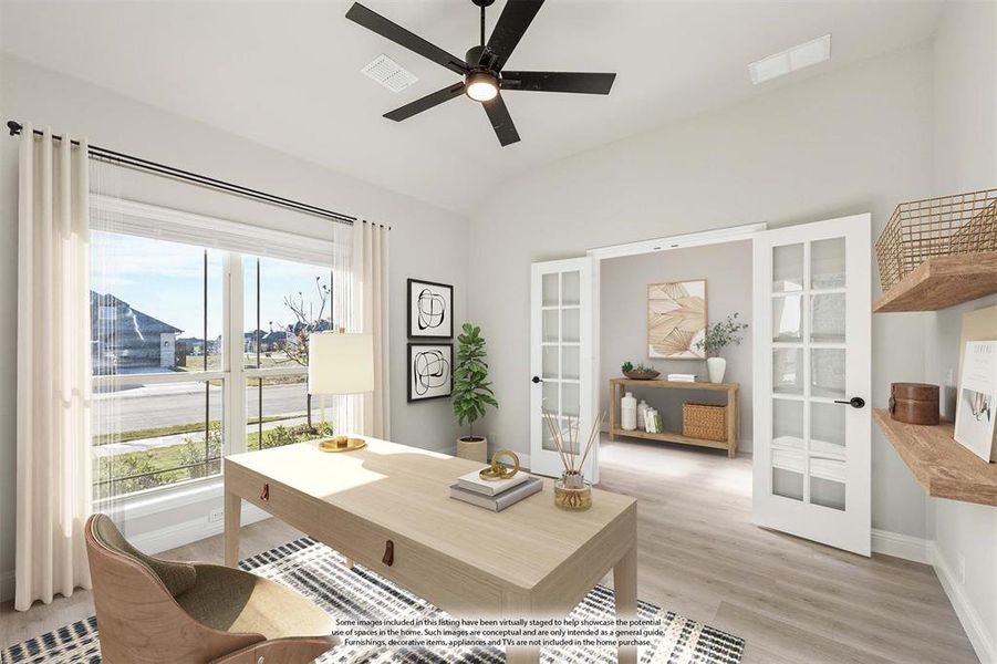 Furnished interior view inside a new home in Star Ranch Classic 50, Godley (Image 12).