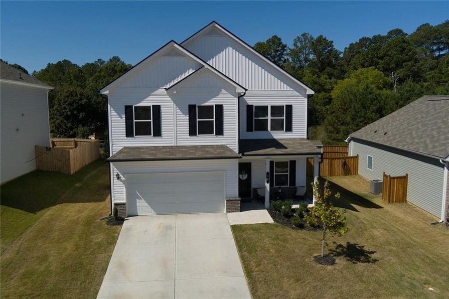Front exterior of a new home in Arrington, Adairsville, GA, highlighting curb appeal (Image 28).