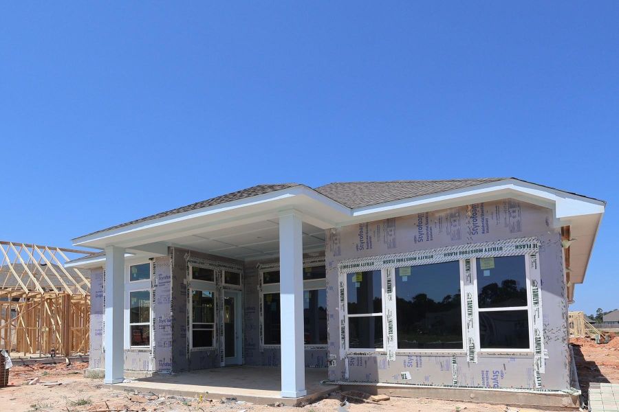 In-progress construction of a new home in Grand Central Park - Ascent Collection, Conroe, TX (Image 9).