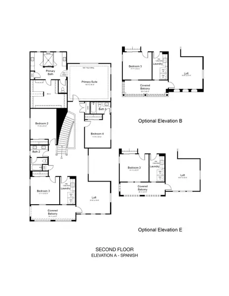 2D floor plan layout of this home in Aloravita South, Peoria, AZ (Image 3).